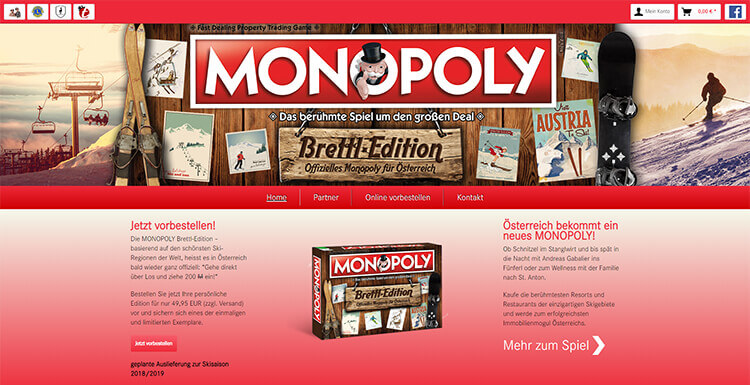 Monopoly Onlineshop