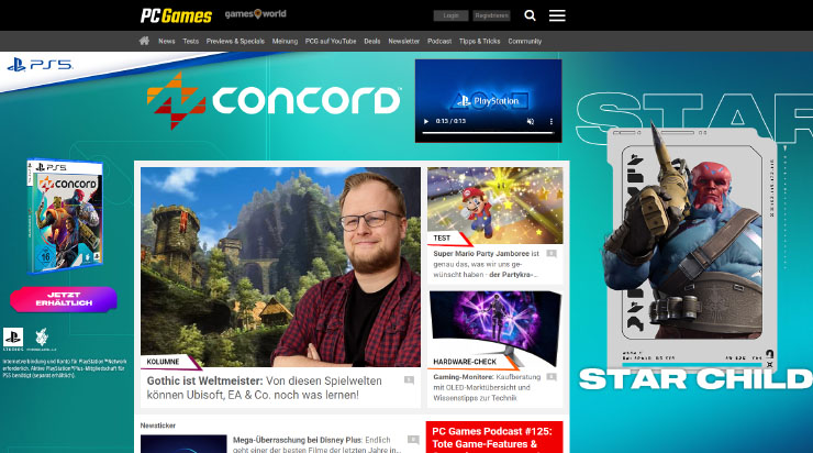 Individual Ad mit Scroll-Animationen und animierter mBB "Concord"